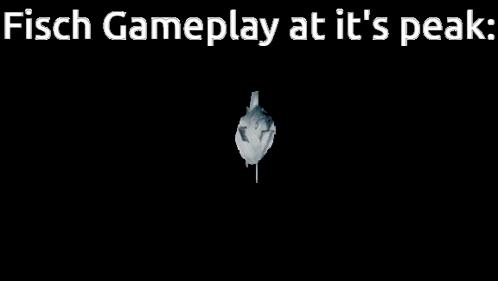 a picture of a fish with the words fisch gameplay at it 's peak above it