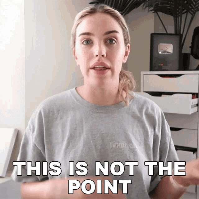 This Is Not The Point Stella Rae GIF - This Is Not The Point Stella Rae Its Not About That GIFs