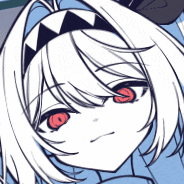 a close up of a girl 's face with red eyes