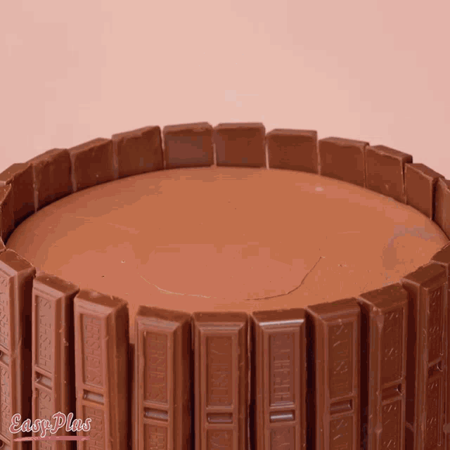 a cake made out of hershey 's chocolate bars