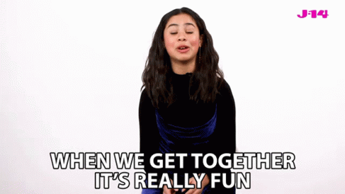 When We Get Together Its Really Fun Tess Romero GIF - When We Get Together Its Really Fun Tess Romero Elena Canero Reed GIFs