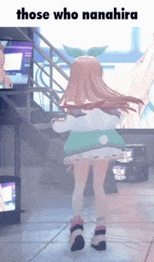 a picture of a girl with the words those who nanahira on it
