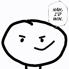 a cartoon drawing of a person in an ambulance with a smiley face