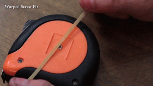Rid Yourself Of A Warped Screw By Placing A Rubberband Over It Before Trying To Remove It. GIF - Diy Hack Tips GIFs