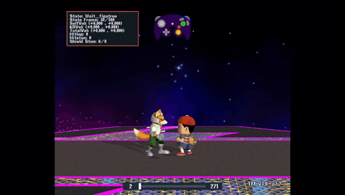 a screenshot of a video game shows a character with static damage