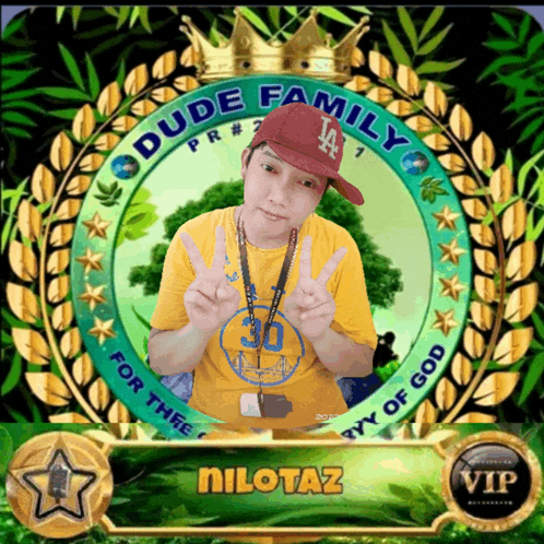 a picture of a man with the name nilotaz in the corner