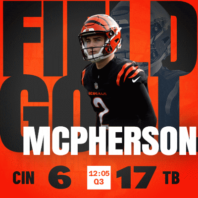 a bengals football player wearing a helmet is featured on a poster