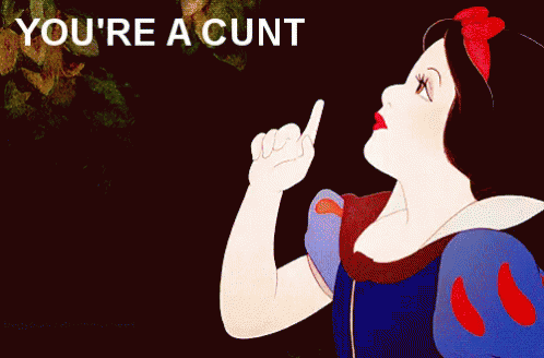 Snow White Youre A Cunt GIF - Snow White Youre A Cunt Cunt GIFs