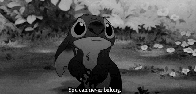 Lilo And Stitch You Can Never Belong GIF