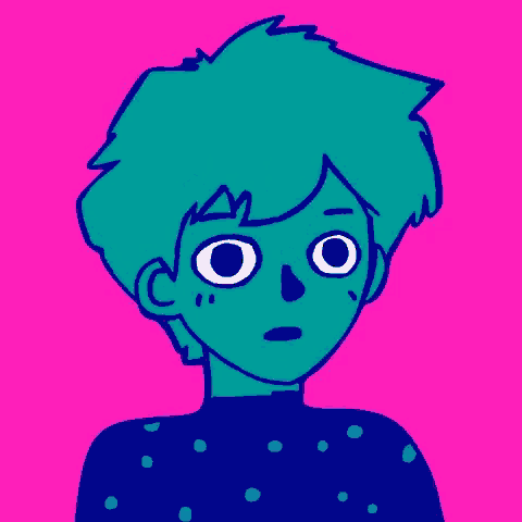 a cartoon of a person with a surprised look on their face