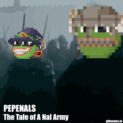 a pixel art of pepenals the tale of a nal army is shown