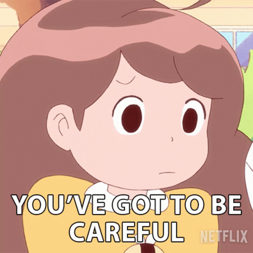 Youve Got To Be Careful Bee GIF - Youve Got To Be Careful Bee Bee And Puppycat GIFs