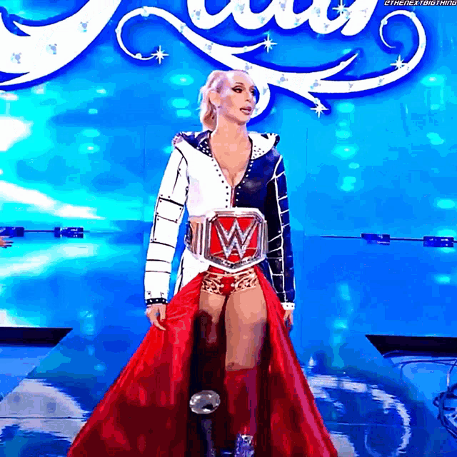Charlotte Flair Entrance GIF - Charlotte Flair Entrance Raw Womens Champion GIFs