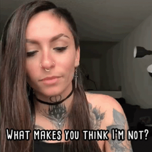 Tv Personality Angel Rose GIF - Tv Personality Angel Rose What Makes You Think Im Not GIFs