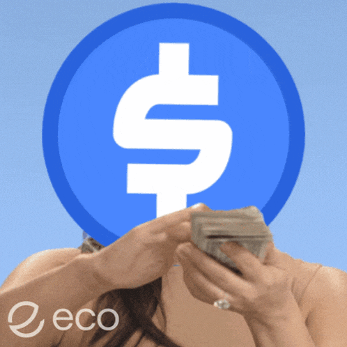 a blue circle with a dollar sign in the middle