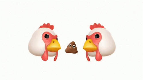 Emoji Chicken GIF - Emoji Chicken Poop GIFs