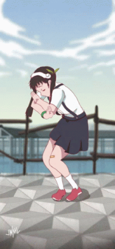 Monogatari Series Mayoi Hachikuji GIF - Monogatari Series Mayoi Hachikuji Dancing Anime Girl GIFs