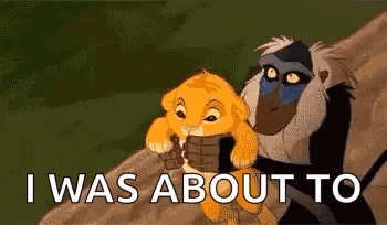 a lion and a monkey from the lion king are sitting next to each other .