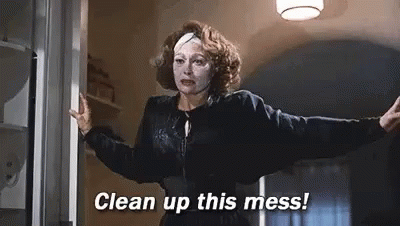 Clean Up Mess Girl GIF