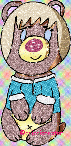 a cartoon drawing of a teddy bear with the word creator written below it