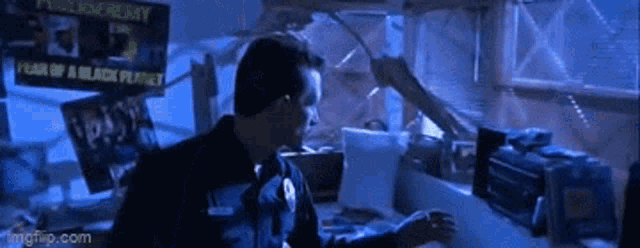T1000 Searching GIF - T1000 Searching Johns Room GIFs