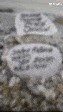 a blurred image of a sign that says ' capcut ' on it