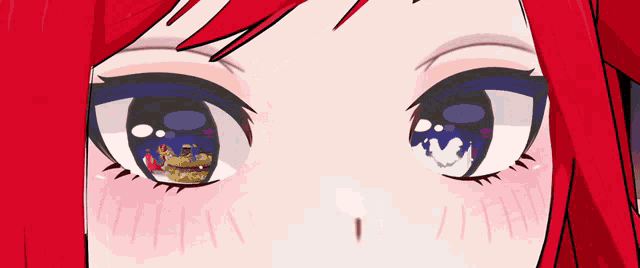 a close up of a girl 's eyes with a reflection of a christmas tree