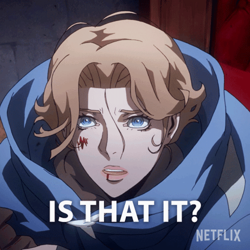Is That It Sypha Belnades GIF - Is That It Sypha Belnades Castlevania GIFs