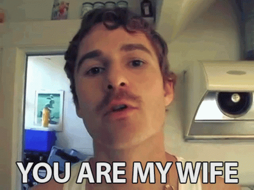 You Are My Wife Wou Are Mine GIF - You Are My Wife Wou Are Mine Spouse GIFs