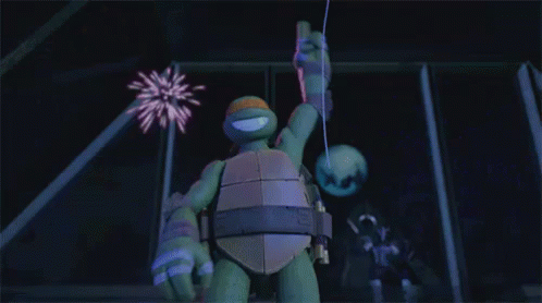 Tmnt Mikey Celebration GIF - Teenage Mutant Ninja Turtles Yes Excited GIFs