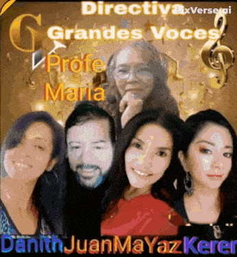 a group of people standing next to each other with the name danith juanmayazkerer at the bottom