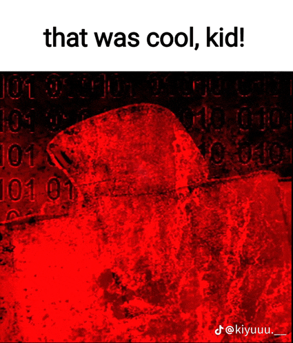 a red background with the words that was cool kid on the bottom