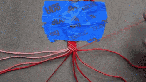 a piece of blue tape with the letters tsc on it