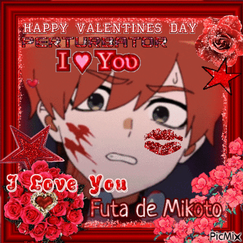a valentine 's day card with a picture of a boy and the words " happy valentines day "