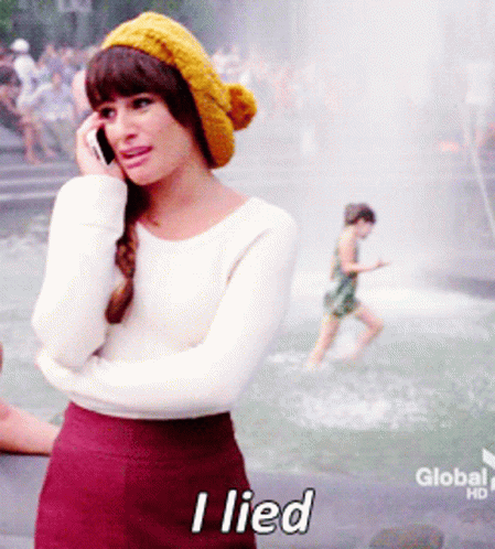 Glee Rachel Berry GIF - Glee Rachel Berry I Lied GIFs