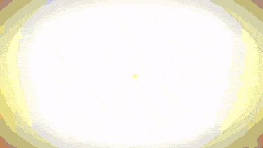 the sun is shining brightly in a cartoon style