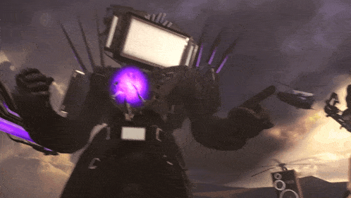a robot with the letter c on its back