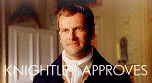 Jane Austen Knightly Approves GIF - Jane Austen Knightly Approves Yes GIFs