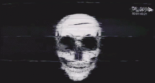 Skull Glitch GIF - Skull Glitch Nerves GIFs