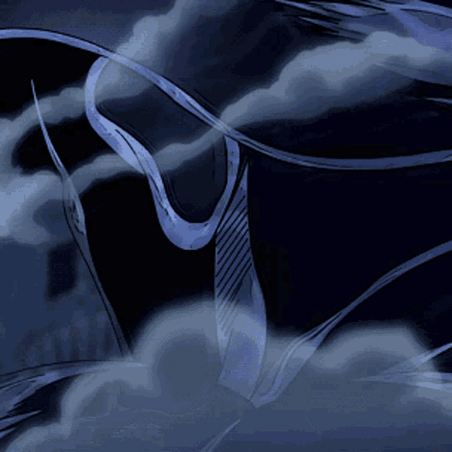 a drawing of a swirling object in the dark