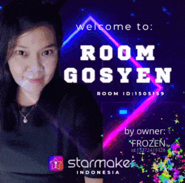a woman is on a poster that says room gosyen