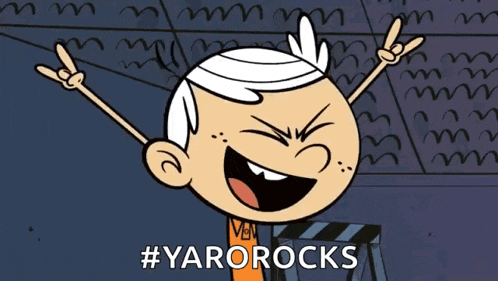a cartoon of lincoln from the loud house giving a rock and roll sign