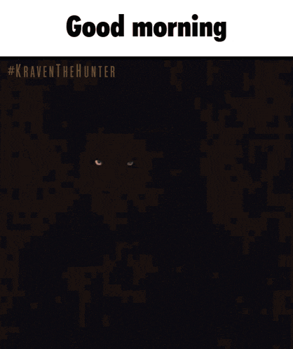 a black background with the words good morning on top