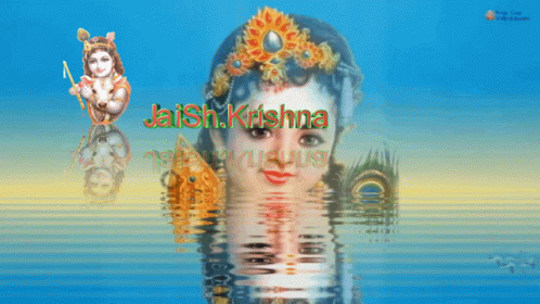 Jai Sh Krishna Water GIF - Jai Sh Krishna Water Goddess GIFs