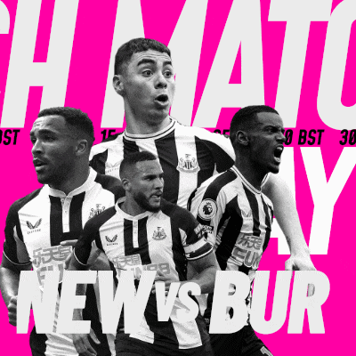 a collage of soccer players on a pink background that says " news vs bur "