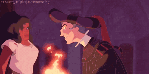 a cartoon of a man and a woman with the words disney misfits most amazing on the bottom