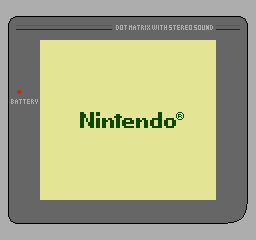 a nintendo dot matrix with stereo sound display