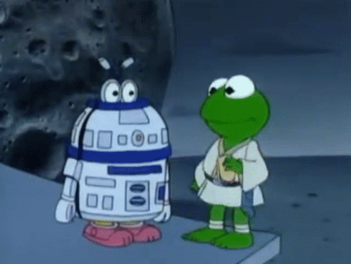 Muppet Babies Star Wars GIF - Muppet Babies Star Wars Kermit The Frog GIFs