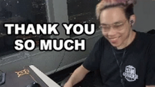 Thank You So Much Kevin Huang GIF - Thank You So Much Kevin Huang Zootay GIFs