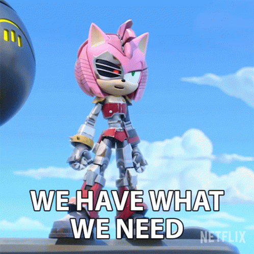 We Have What We Need Rusty Rose GIF - We Have What We Need Rusty Rose Sonic Prime GIFs